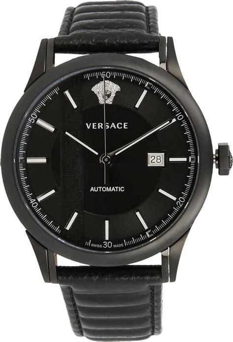 versace mens aiakos watch vbs050017|Versace Mens Black 44 mm Aiakos Watch V18030017.